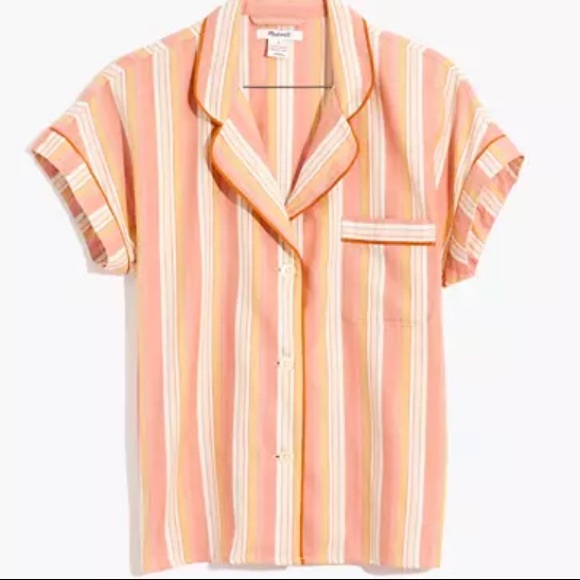 Bedtime Pajama Top in Rainbow Stripe - Picture 5 of 7